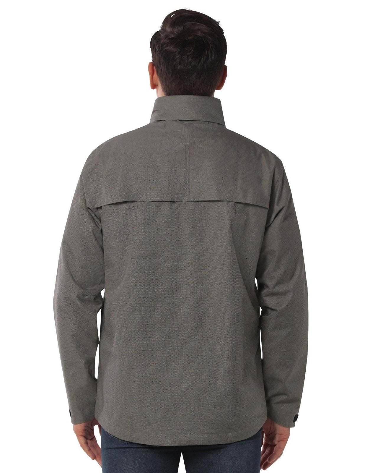 1.34 lbs/10000 mmH2O Index/5000 Level Breathable  Men's Rain Jacket with 2 Multi Pockets 33,000ft