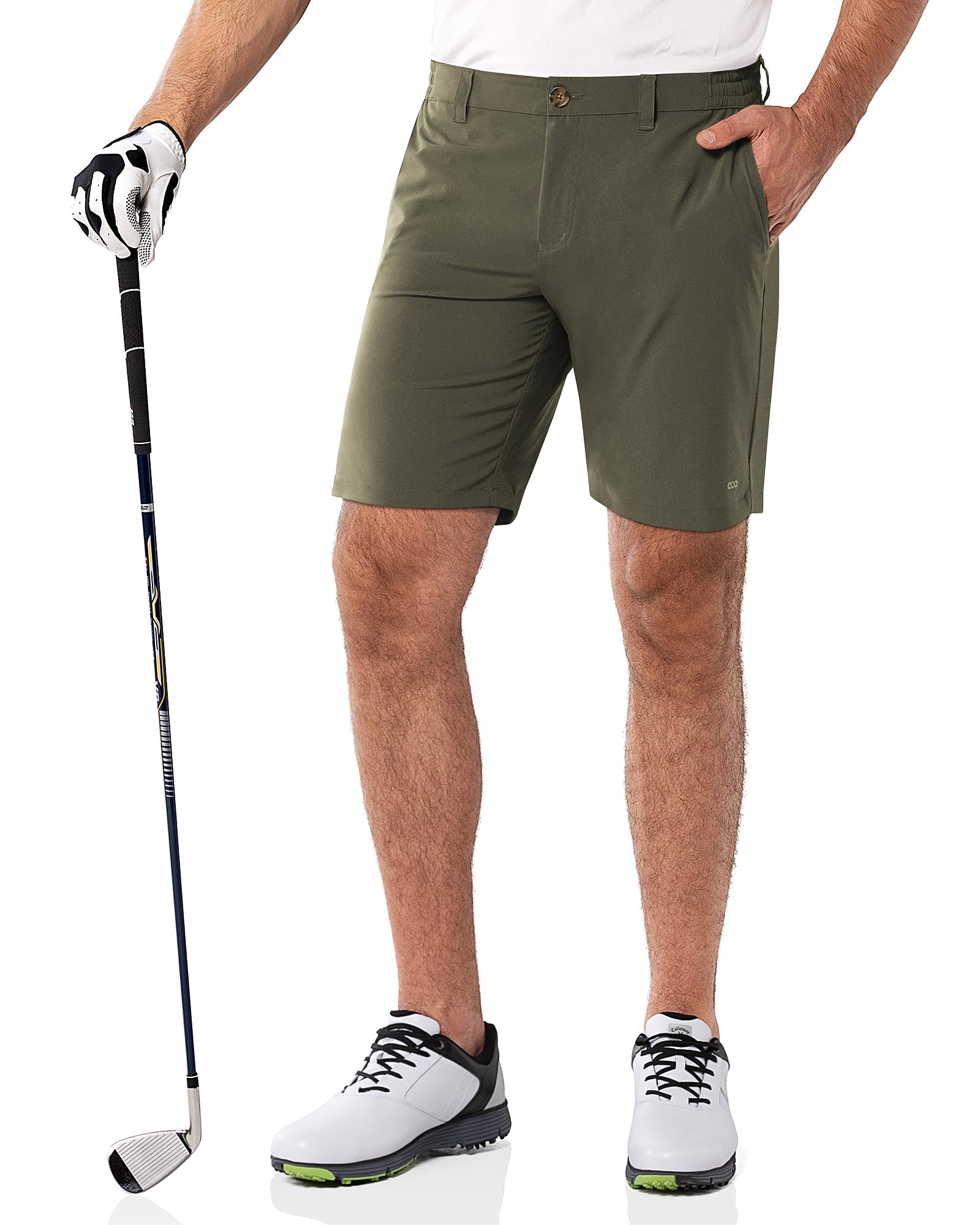 Men's 9" UPF 50+ Golf Shorts with 5 Pockets