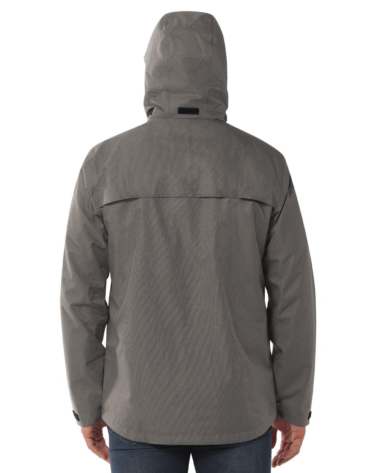 1.34 lbs/10000 mmH2O Index/5000 Level Breathable  Men's Rain Jacket with 2 Multi Pockets 33,000ft