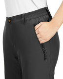 Women's UPF 50+ Button-Waist 17" Capri Golf Pants with 4 Pockets