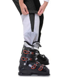 Women's Insulated Snow Pants, Waterproof Snowboard Ski Pants with Boot Gaiters Black