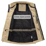 Men's 1.59 lbs Travel Vest Outerwear with 11 Multi-Pockets for Fishing Summer Outdoor 33,000ft