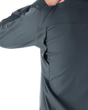 Men's UPF 50+ Breathable Mesh Lined Vents Adjustable Sleeve Shirt