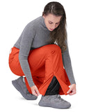 Women's Softshell Insulated Snow Pants with Boot Gaiters: 8000mm W/P Index - 33,000ft