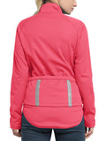 Women's Cycling Jacket Long Sleeve Thermal Waterproof MTB Bike Workout Running Jacket Windproof Reflective 33,000ft