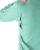 Men's UPF 50+ Breathable Mesh Lined Vents Adjustable Sleeve Shirt