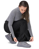 Women’s Outdoor Fleece Lined Ski Pants with Boot Gaiters: 8000mm W/P Index - 33,000ft