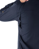 Men's UPF 50+ Breathable Mesh Lined Vents Adjustable Sleeve Shirt