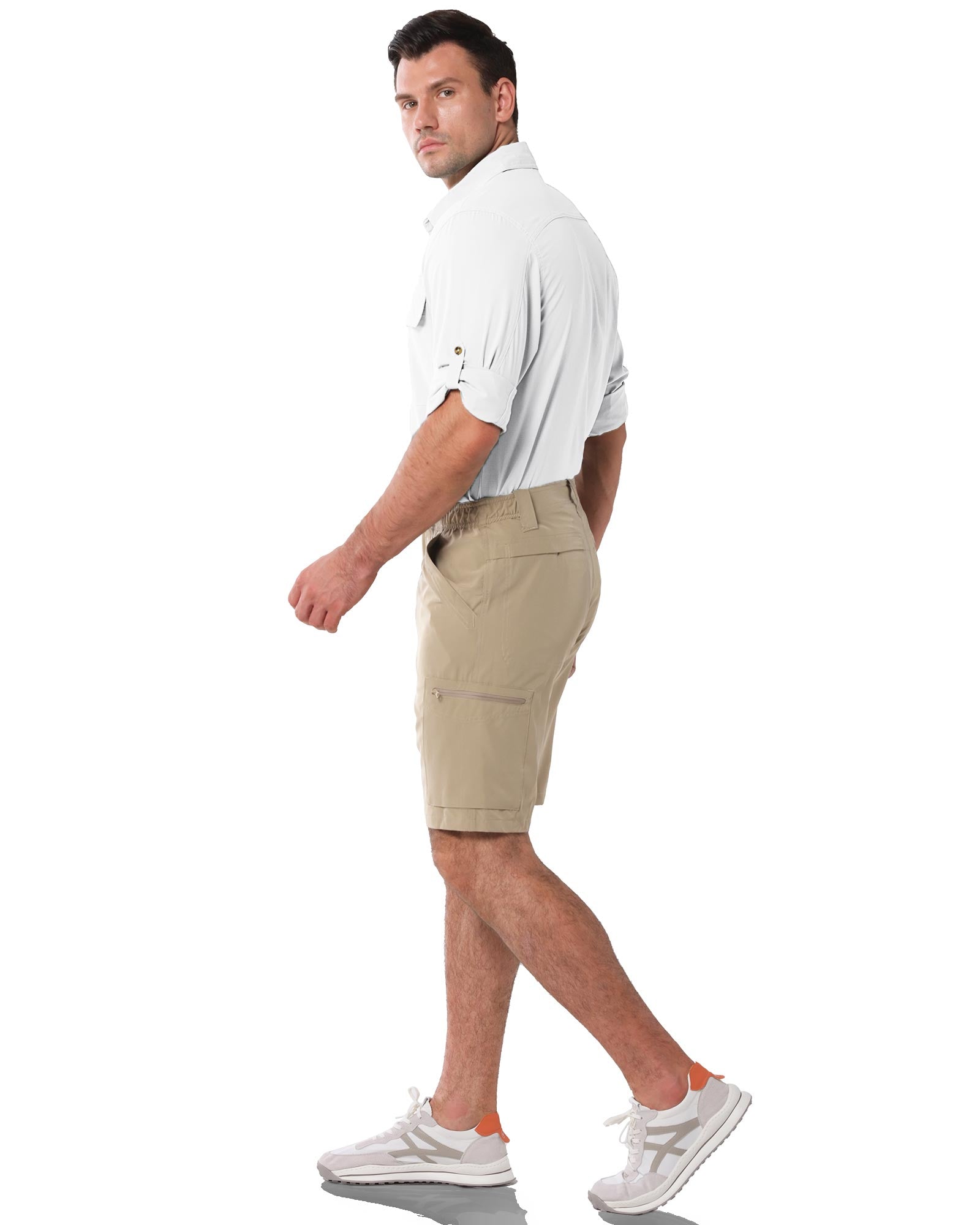 Men’s Long Sleeve UPF 50+ GEO® Air-Hole Dry Cooling Shirts with Outdoor Activity Designs