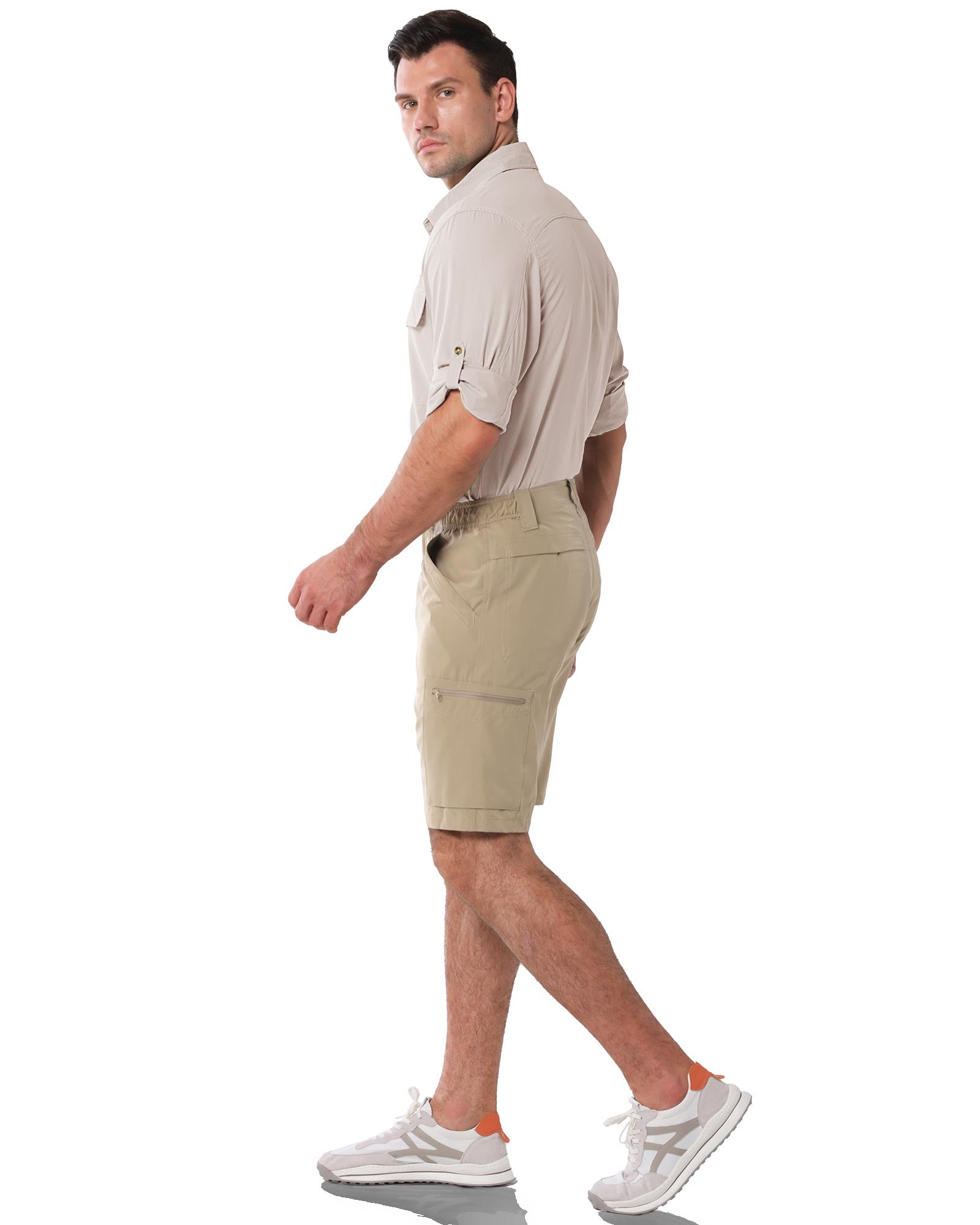 Men’s Long Sleeve UPF 50+ GEO® Air-Hole Dry Cooling Shirts with Outdoor Activity Designs