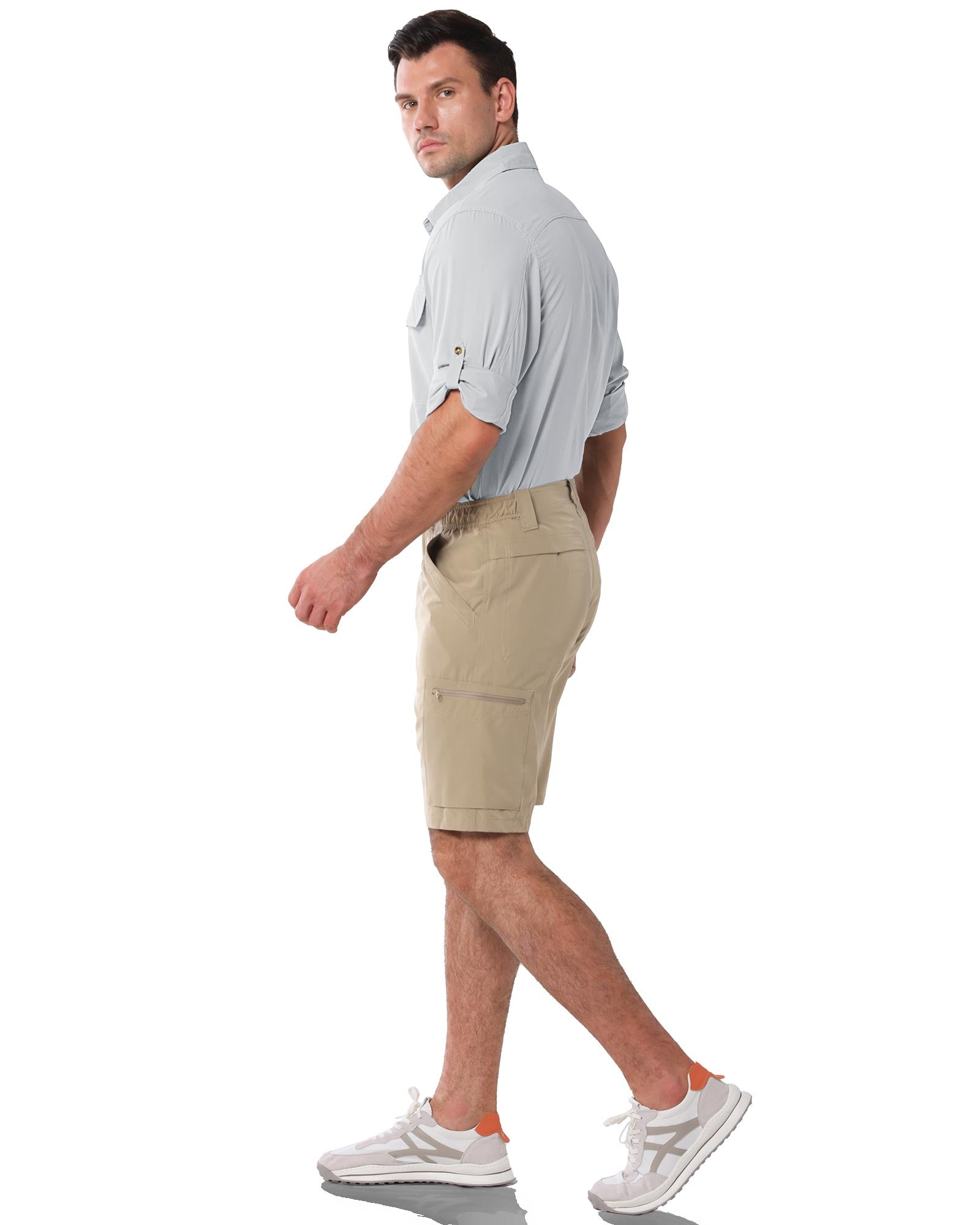 Men’s Long Sleeve UPF 50+ GEO® Air-Hole Dry Cooling Shirts with Outdoor Activity Designs
