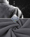 Women's Softshell Long Jacket with Detachable Hood Fleece Lined: 8000mm W/P index 1000 Level Breathable - 33,000ft