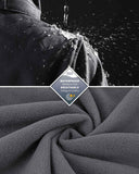 Women's Softshell Long Jacket with Detachable Hood Fleece Lined: 8000mm W/P index 1000 Level Breathable - 33,000ft