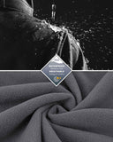 Women's Softshell Long Jacket with Detachable Hood Fleece Lined: 8000mm W/P index 1000 Level Breathable - 33,000ft