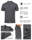 Men's Golf Polo Short Sleeve Collared T-Shirt 33,000ft