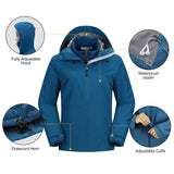 Women's Waterproof 3 in 1 ski Jacket Windproof Winter Snow Coat Ski Snowbaording Jackets Warm Raincoat 33,000ft