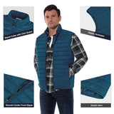 Men's 0.82 lbs Packable Weatherproof Insulated Puffer Vest Outerwear with 5 Pockets 33,000ft