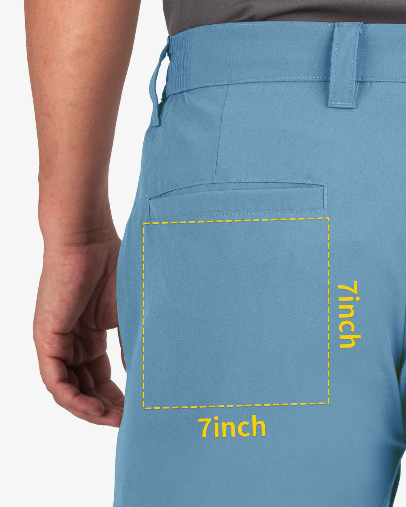 Men's 9" UPF 50+ Golf Shorts with 5 Pockets