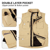 Men's 1.59 lbs Travel Vest Outerwear with 11 Multi-Pockets for Fishing Summer Outdoor 33,000ft