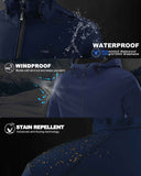 Men's Softshell Jacket Fleece Lined, Water Resistant Winter Warm Shell Jacket Coat Lightweight Outdoor Hiking