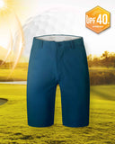 Men's 10" UPF 40+ Water-Resistant Golf Shorts with 5 Pockets