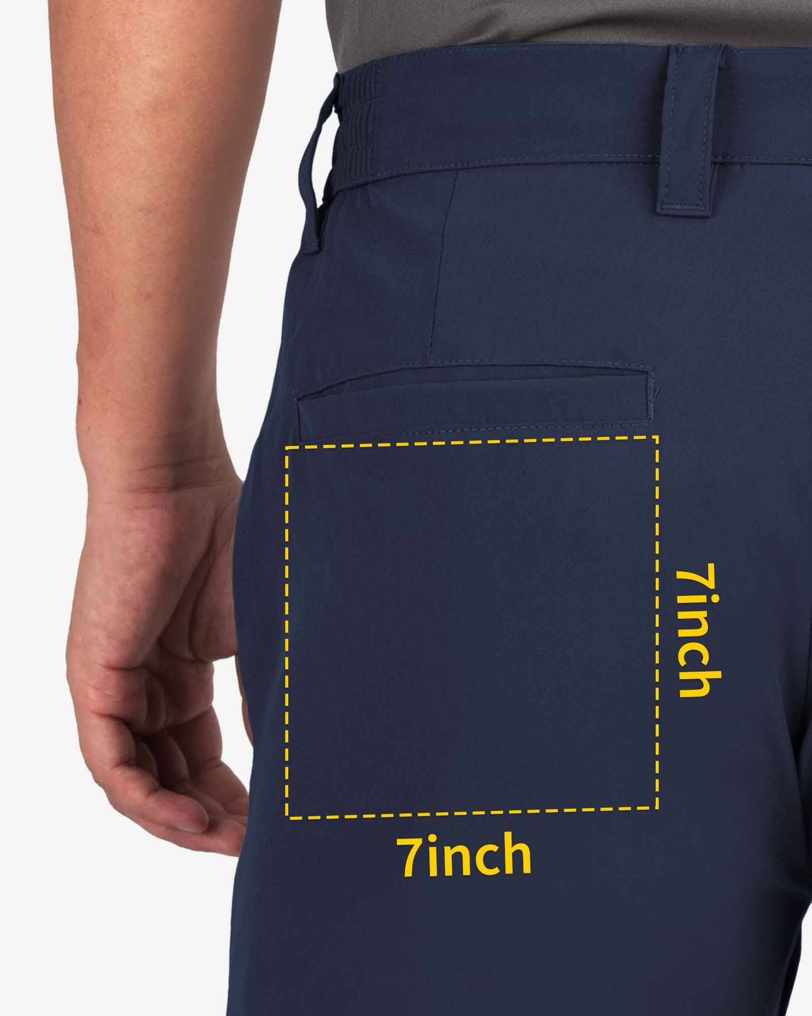 Men's 9" UPF 50+ Golf Shorts with 5 Pockets
