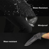 Men's Fleece Lined Snow Pants Warm Winter Waterproof Softshell Insulated Ski Pants for Hiking Snowboard Black 33,000ft