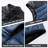 Men's 0.82 lbs Packable Weatherproof Insulated Puffer Vest Outerwear with 5 Pockets 33,000ft