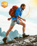 Men’s Long Sleeve UPF 50+ GEO® Air-Hole Dry Cooling Shirts with Outdoor Activity Designs