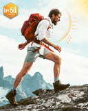 Men’s Long Sleeve UPF 50+ GEO® Air-Hole Dry Cooling Shirts with Outdoor Activity Designs