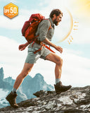 Men’s Long Sleeve UPF 50+ GEO® Air-Hole Dry Cooling Shirts with Outdoor Activity Designs