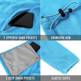 Women's Zip Up Fleece Jacket, Long Sleeve Warm Soft Polar Lightweight Coat with Pockets for Winter 33,000ft