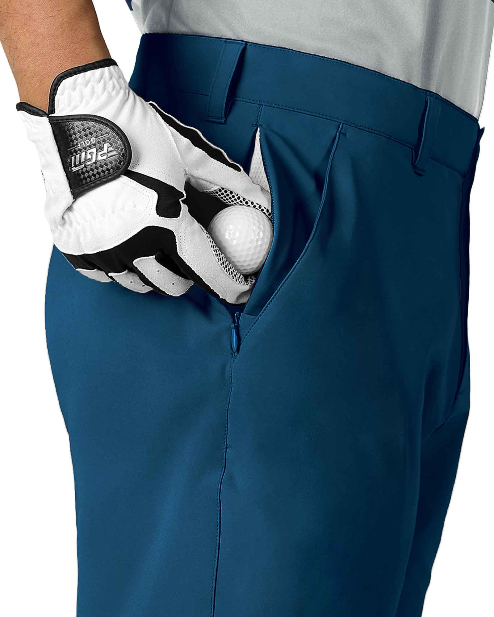 Men's 10" UPF 40+ Water-Resistant Golf Shorts with 5 Pockets