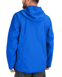 1.39 lbs 10000mm W/P Index 10000 Level Breathable Men's Packable Rain Jacket with 4 Multi Pockets - 33,000ft