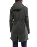 Women's Softshell Long Jacket with Hood Fleece Lined: 8000mm W/P index 1000 Level Breathable - 33,000ft
