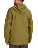 1.39 lbs 10000mm W/P Index 10000 Level Breathable Men's Packable Rain Jacket with 4 Multi Pockets - 33,000ft