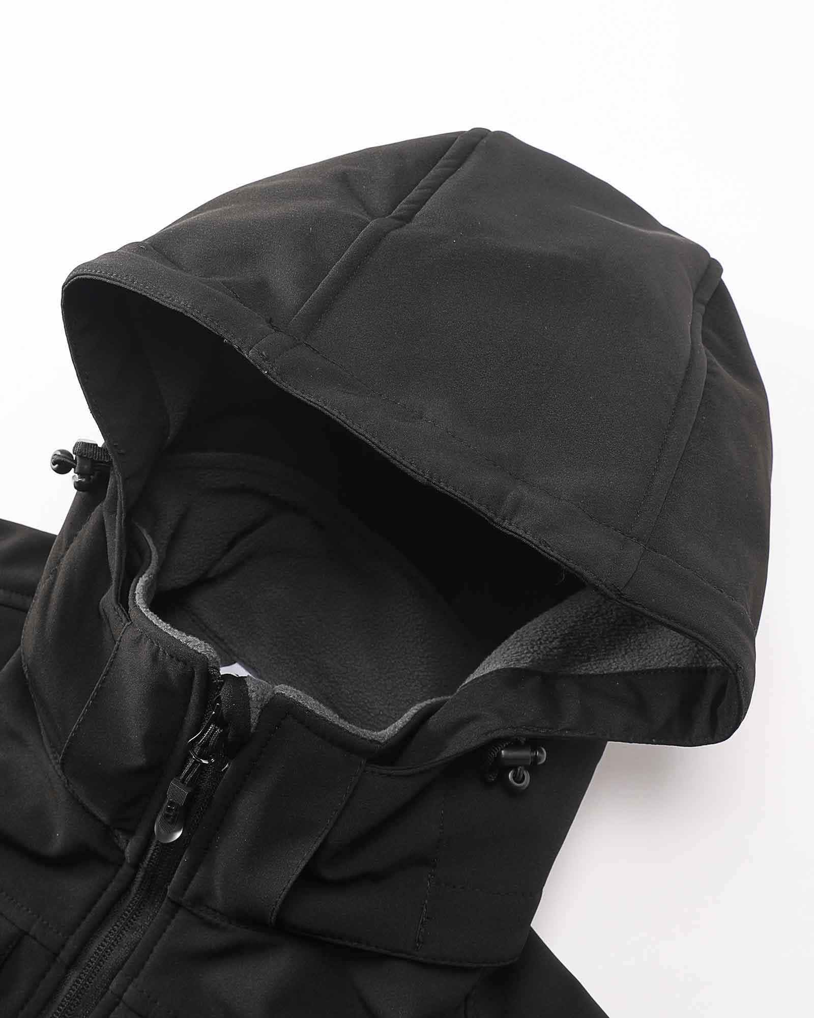 Men's Weatherproof Softshell Hooded Gilet Outerwear Vest with 7 Pockets - 33,000ft