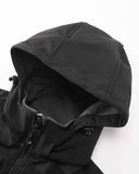 Men's Weatherproof Softshell Hooded Gilet Outerwear Vest with 7 Pockets - 33,000ft