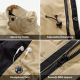 Men's 1.59 lbs Travel Vest Outerwear with 11 Multi-Pockets for Fishing Summer Outdoor 33,000ft