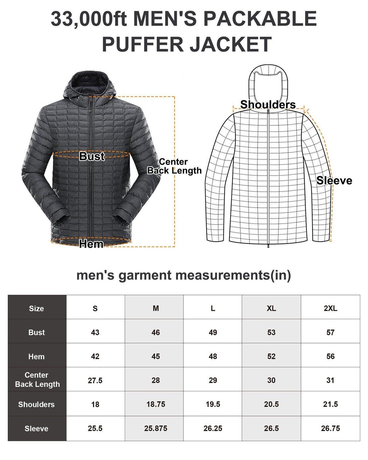 Men's 1.32lb Thermoliter™ Down Hoodie with 5 Pockets 33,000ft