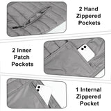 Men's 0.82 lbs Packable Weatherproof Insulated Puffer Vest Outerwear with 5 Pockets 33,000ft