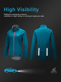 Women's Cycling Jacket Long Sleeve Thermal Waterproof MTB Bike Workout Running Jacket Windproof Reflective 33,000ft