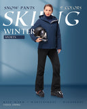 Women’s Outdoor Fleece Lined Ski Pants with Boot Gaiters: 8000mm W/P Index - 33,000ft