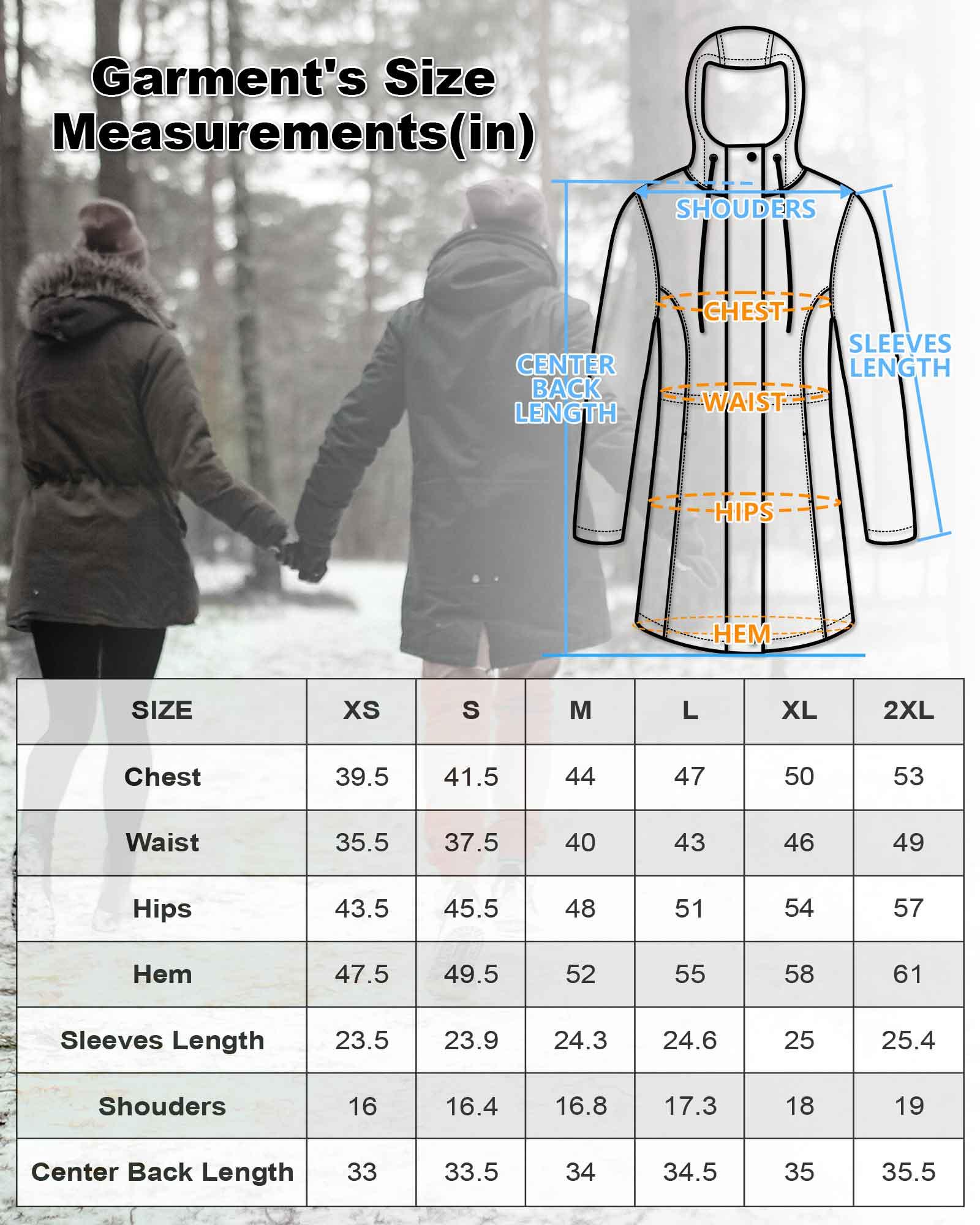 Women's Softshell Long Jacket with Detachable Hood Fleece Lined: 8000mm W/P index 1000 Level Breathable - 33,000ft