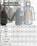 Women's Softshell Long Jacket with Detachable Hood Fleece Lined: 8000mm W/P index 1000 Level Breathable - 33,000ft