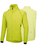 Men's Cycling Jacket Long Sleeve, Waterproof Running Bike Vest Outerwear Reflective Windproof Sleeveless Jacket 33,000ft