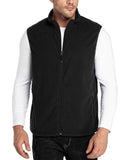 Men's 0.90 lbs Fleece Vest Outerwear with 4 Deep Pockets