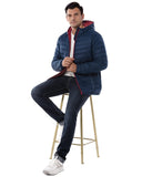 Men's 1.28lb Packable Insulated Jacket with Hood and 3 Pockets - 33,000ft
