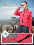 Women's Cycling Jacket Long Sleeve Thermal Waterproof MTB Bike Workout Running Jacket Windproof Reflective 33,000ft
