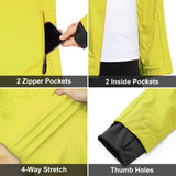 Men's Cycling Jacket Long Sleeve, Waterproof Running Bike Vest Outerwear Reflective Windproof Sleeveless Jacket 33,000ft